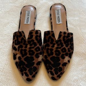 Steven Madden Leopard Mules